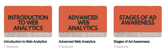 AdSkills Academy Analytics Course Modules