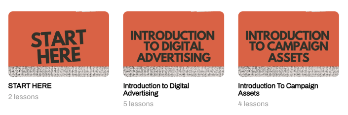 AdSkills Academy Beginner Course Modules